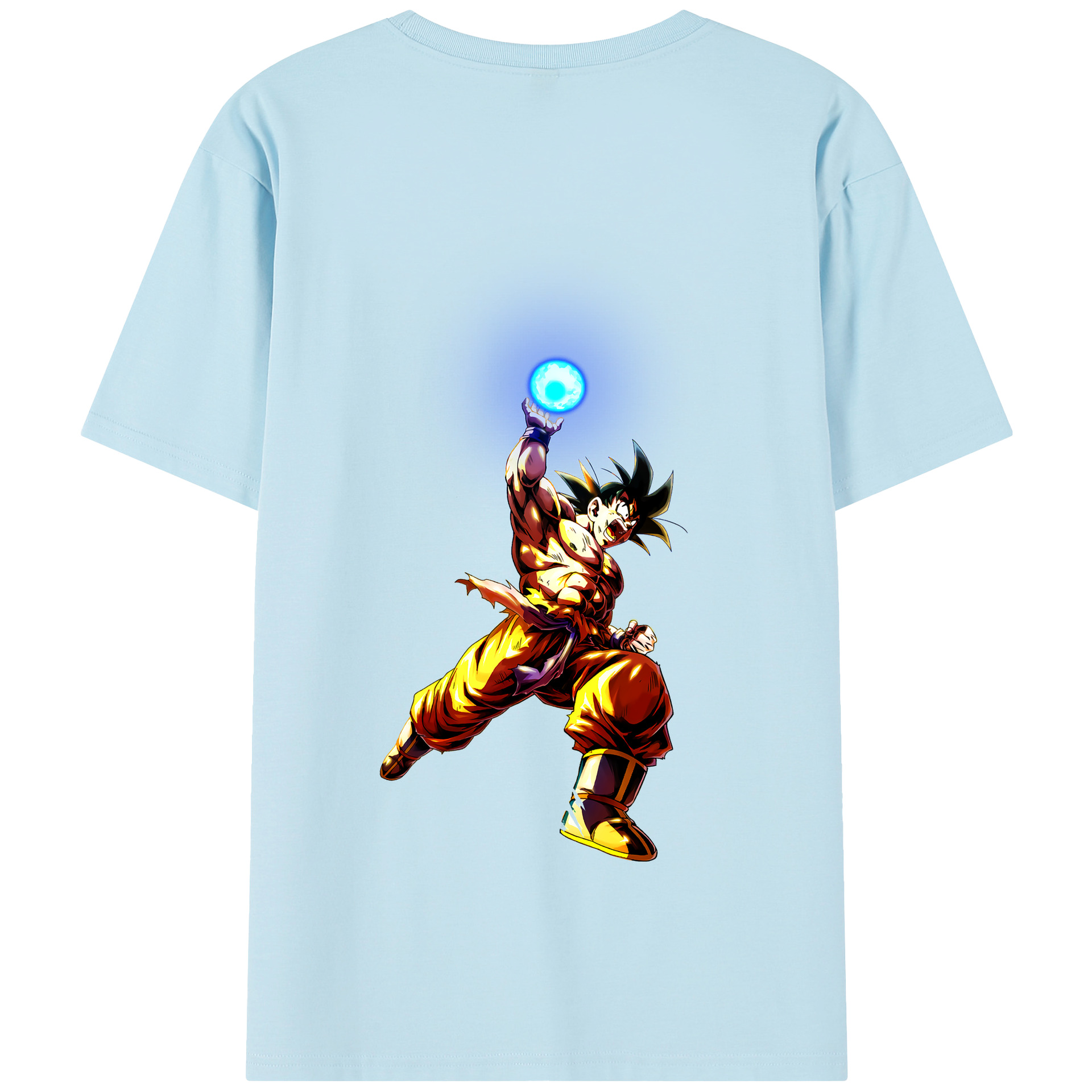 （画像用） ドラゴンボール 孫悟空（そん ごくう）Son Goku カカロット DRAGON BALL Kakarotto 綿100％半袖Tシャツ（背面プリント）